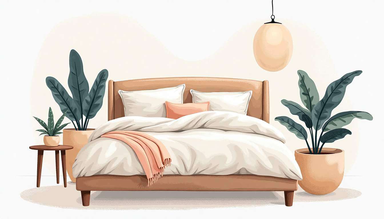 dibujo de cama